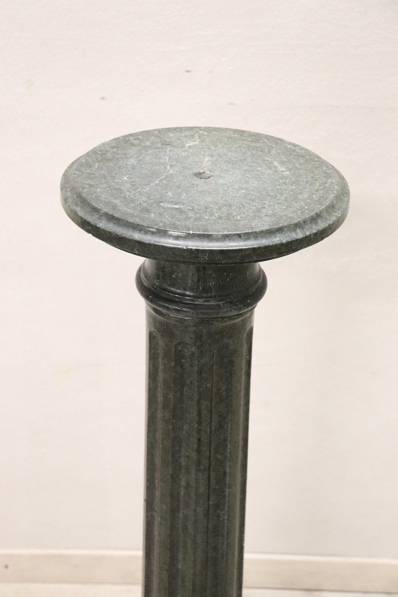 Antique Green Marble Column, the Alps, 19th Century