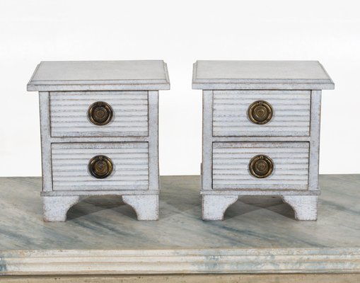 Antique Grey Chests, 1800s, Set of 2-SA-1726567