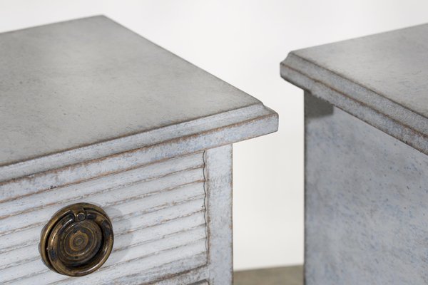 Antique Grey Chests, 1800s, Set of 2-SA-1726567