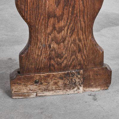 Antique Hall Bench in Carved Oak, 19th Century-LPQ-1757605