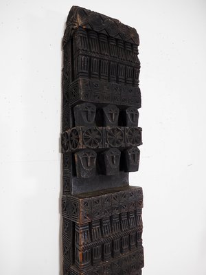 Antique Hand-Carved Wooden Pillar Column, Afghanistan / Pakistan, 1890s-UZN-1389266