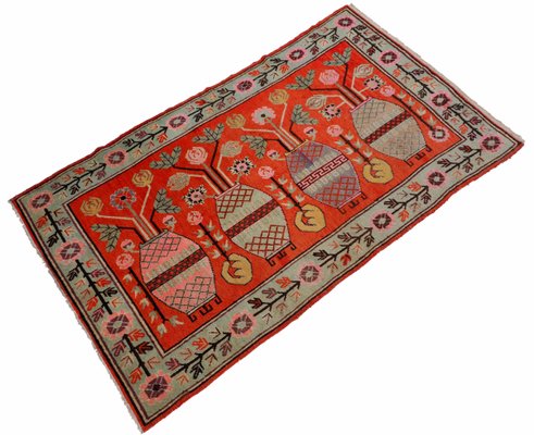 Antique Hand Knoted Khotan Samarkand Rug, 1920s-UZN-1389284