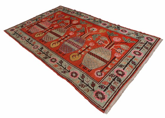 Antique Hand Knoted Khotan Samarkand Rug, 1920s-UZN-1389284