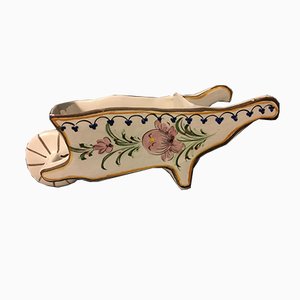 Antique Hand-Painted Porcelain-Ceramic Wheelbarrow by 17 Patterns for Limoges, 1895-WQQ-669743