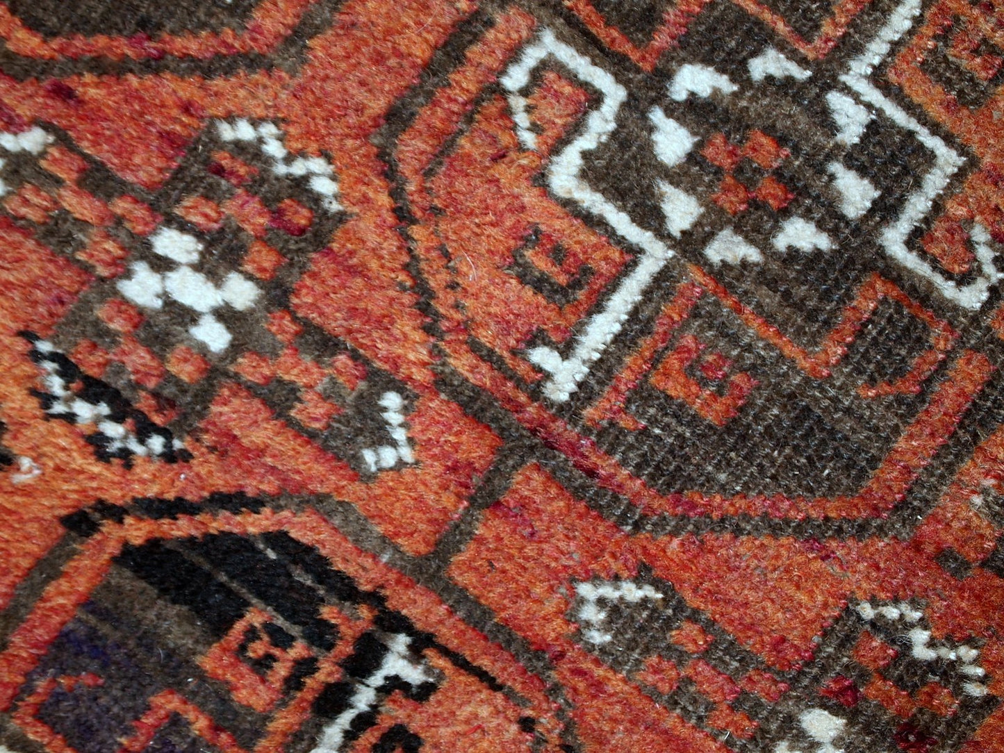 Antique Handmade Afghan Baluch Rug, 1900s