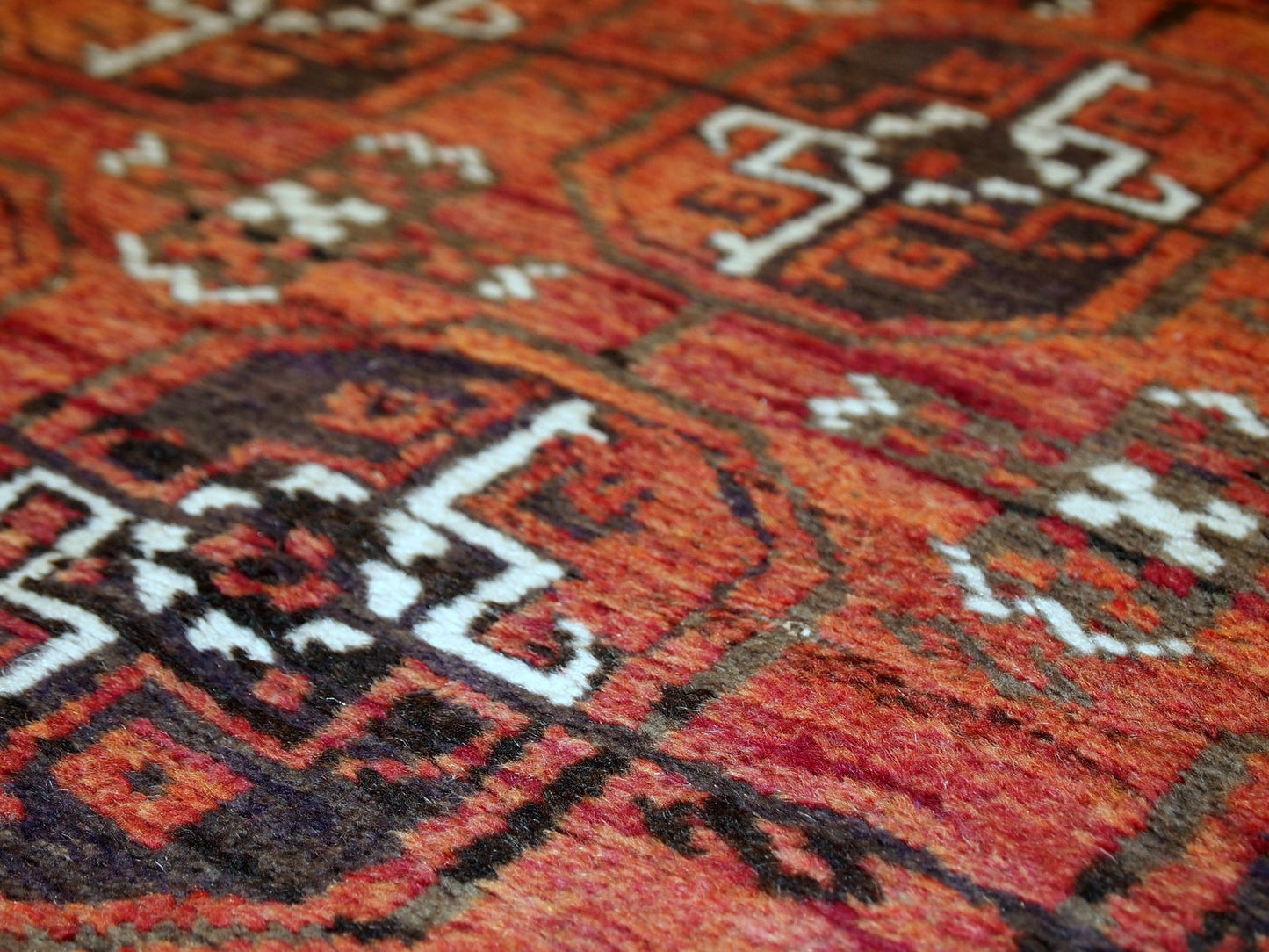 Antique Handmade Afghan Baluch Rug, 1900s