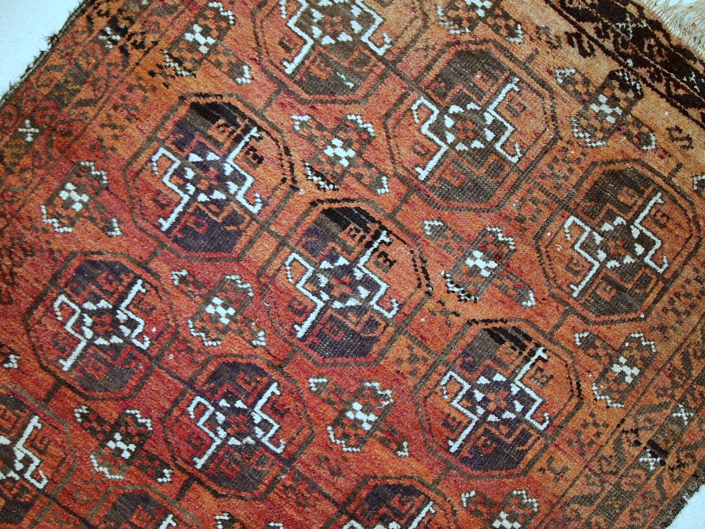 Antique Handmade Afghan Baluch Rug, 1900s