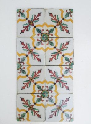 Antique Handmade Ceramic Tile attributed to Devres, France, 1920s-VDW-1718911