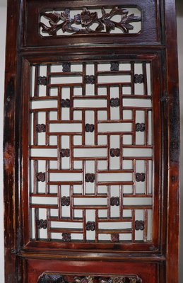 Antique Handmade Handcarved Sliding Door Panels, Japan, 1920s, Set of 2-UZN-1804367