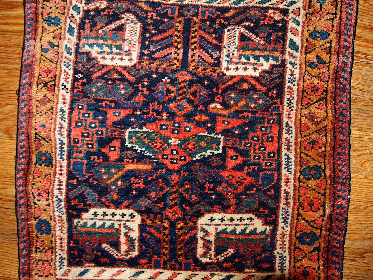 Antique Handmade Kurdish Rug, 1880s