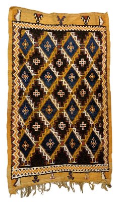 Antique Handmade Moroccan Berber Rug, 1880s-JZV-971795