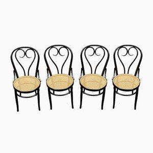 Antique Heart Dining Chairs by Michael Thonet for Gebrüder Thonet Vienna GmbH, Set of 4-NUO-786426