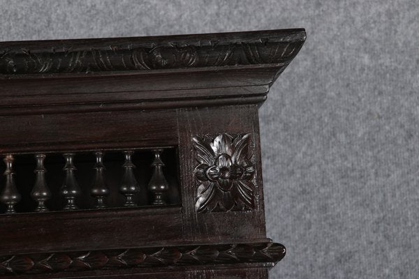 Antique Historicism Buffet Cabinet with Brittany Carving, 19th Century-DXD-1148300