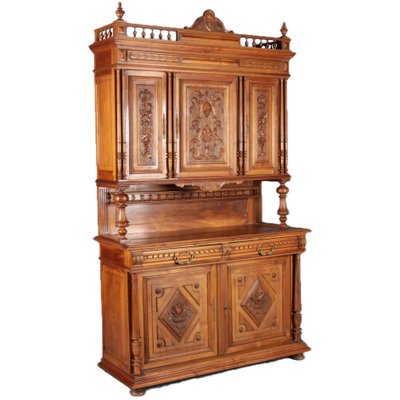 Antique Historicism Buffet in Walnut, 19th Century-DXD-1148287