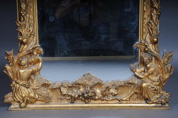 Antique Historicism Gilded Mirror, 1870s-FLW-1402022