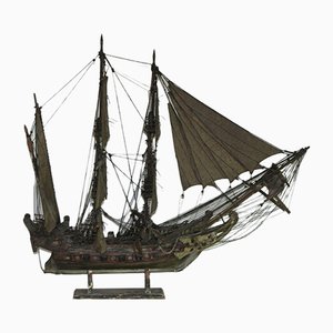 Antique Historicist Ship Model, 1890s-ESB-1376841