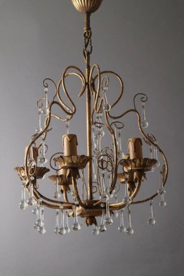 Antique Hollywood Regency Italian Murano Chandelier-ESB-1376489