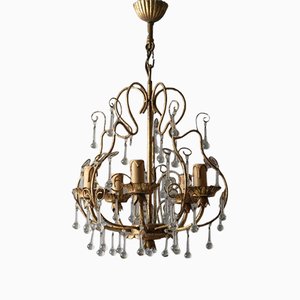 Antique Hollywood Regency Italian Murano Chandelier-ESB-1376489