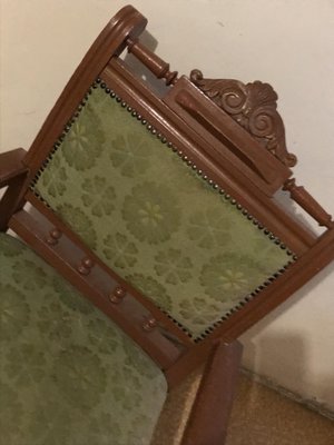 Antique Hungarian Armchair in Fabric-OXJ-1726524