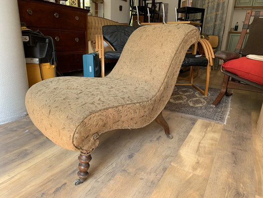 Antique Hungarian Brown Armchair