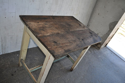 Antique Hungarian Wood Kitchen Table