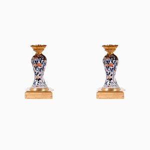 Antique Imari Porcelain Lamps, Set of 2-CEJ-488397