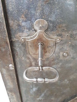 Antique Industrial Iron Door, 18th Century-IND-746164