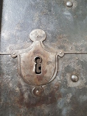 Antique Industrial Iron Door, 18th Century-IND-746164