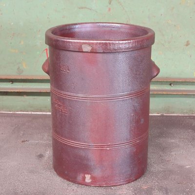 Antique Industrial Red Earthenware Pot, 1900s-WK-654283