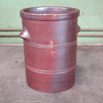 Antique Industrial Red Earthenware Pot, 1900s-WK-654283