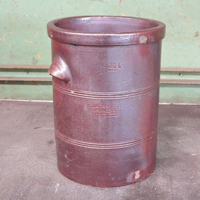 Antique Industrial Red Earthenware Pot, 1900s-WK-654283