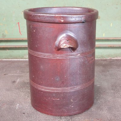 Antique Industrial Red Earthenware Pot, 1900s-WK-654283