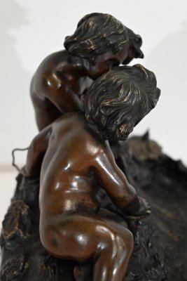 Antique Inkwell in Bronze, Late 19th Century-RVK-1395167