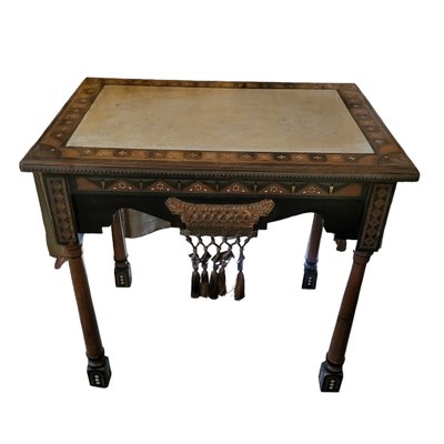 Antique Inlaid Center Table by Carlo Bugatti-TCS-1739818