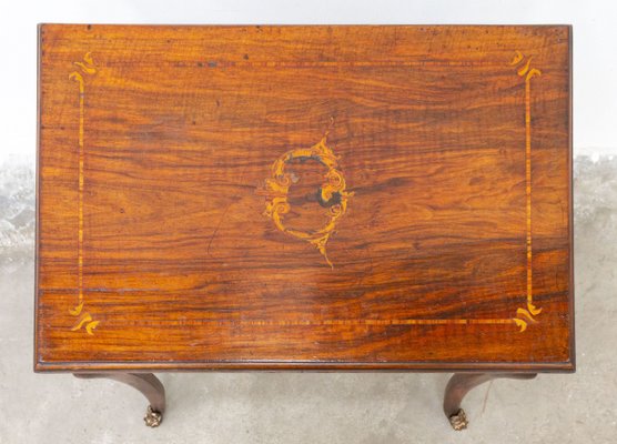 Antique Inlaid Coffee Table, 1890s-WUN-2027942