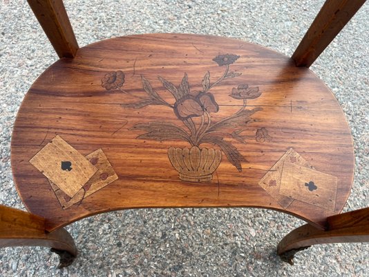 Antique Inlaid Kidney Shaped Table-SDV-919992