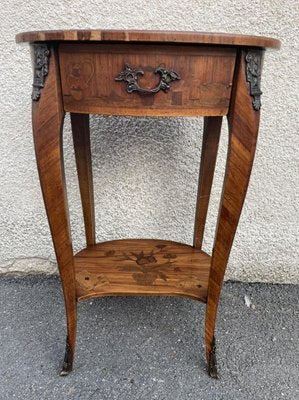 Antique Inlaid Kidney Shaped Table-SDV-919992