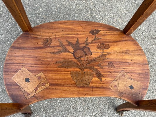 Antique Inlaid Kidney Shaped Table-SDV-919985