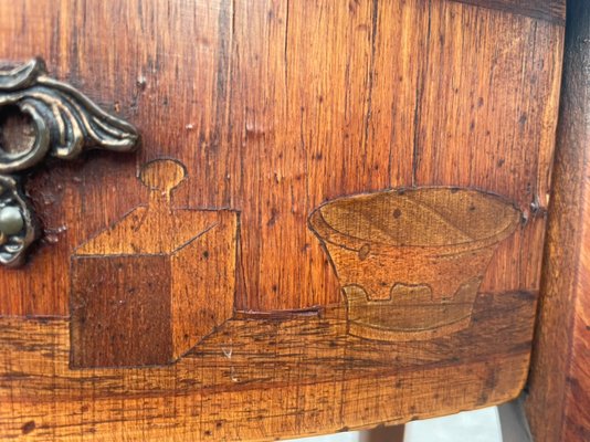 Antique Inlaid Kidney Shaped Table-SDV-919992