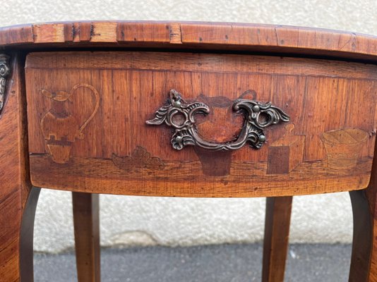 Antique Inlaid Kidney Shaped Table-SDV-919985