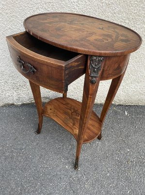 Antique Inlaid Kidney Shaped Table-SDV-919992