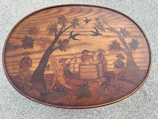 Antique Inlaid Kidney Shaped Table-SDV-919992