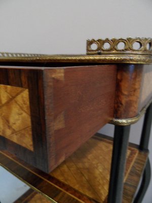 Antique Inlaid Side Table-PNJ-1776088