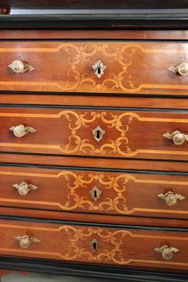 Antique Inlaid Walnut Cabinet, 1680s-DCO-1100993