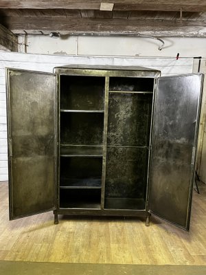 Antique Iron Wardrobe, 1920s-GUH-1749095