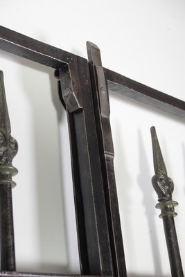 Antique Iron Wrought Double Doors, 1880s-IND-1351140