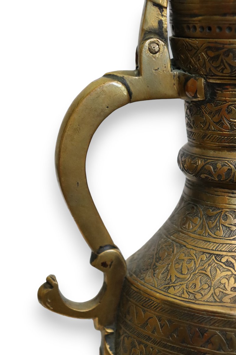 Antique Islamic Teapot in Brass Bukhara, 1900s