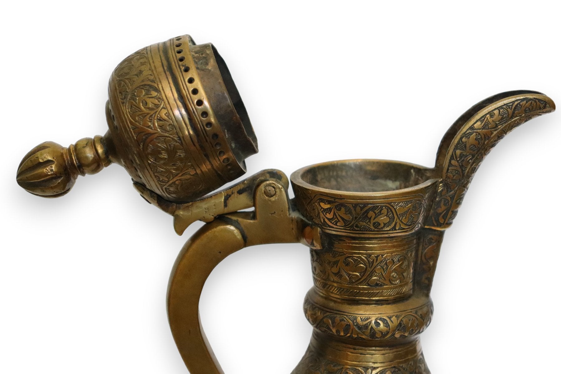 Antique Islamic Teapot in Brass Bukhara, 1900s