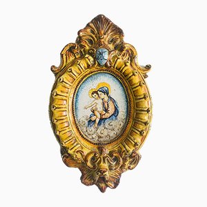 Antique Italian Ave Maria Majolica-WQJ-849609