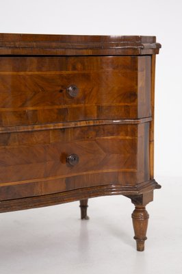 Antique Italian Baroque Walnut Root Dresser, Veneto-RCE-962448